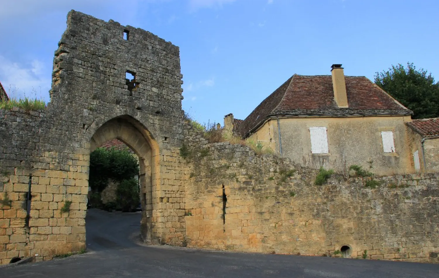 Image qui illustre: Ruines du château du Roy à Domme - 0