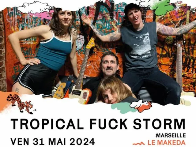 Image qui illustre: Tropical Fuck Storm + Model/actriz
