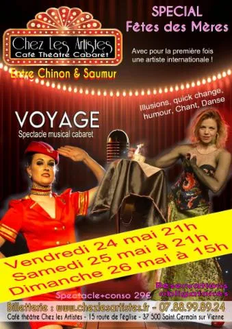 Image qui illustre: Spectacle Musical Cabaret : "voyage"