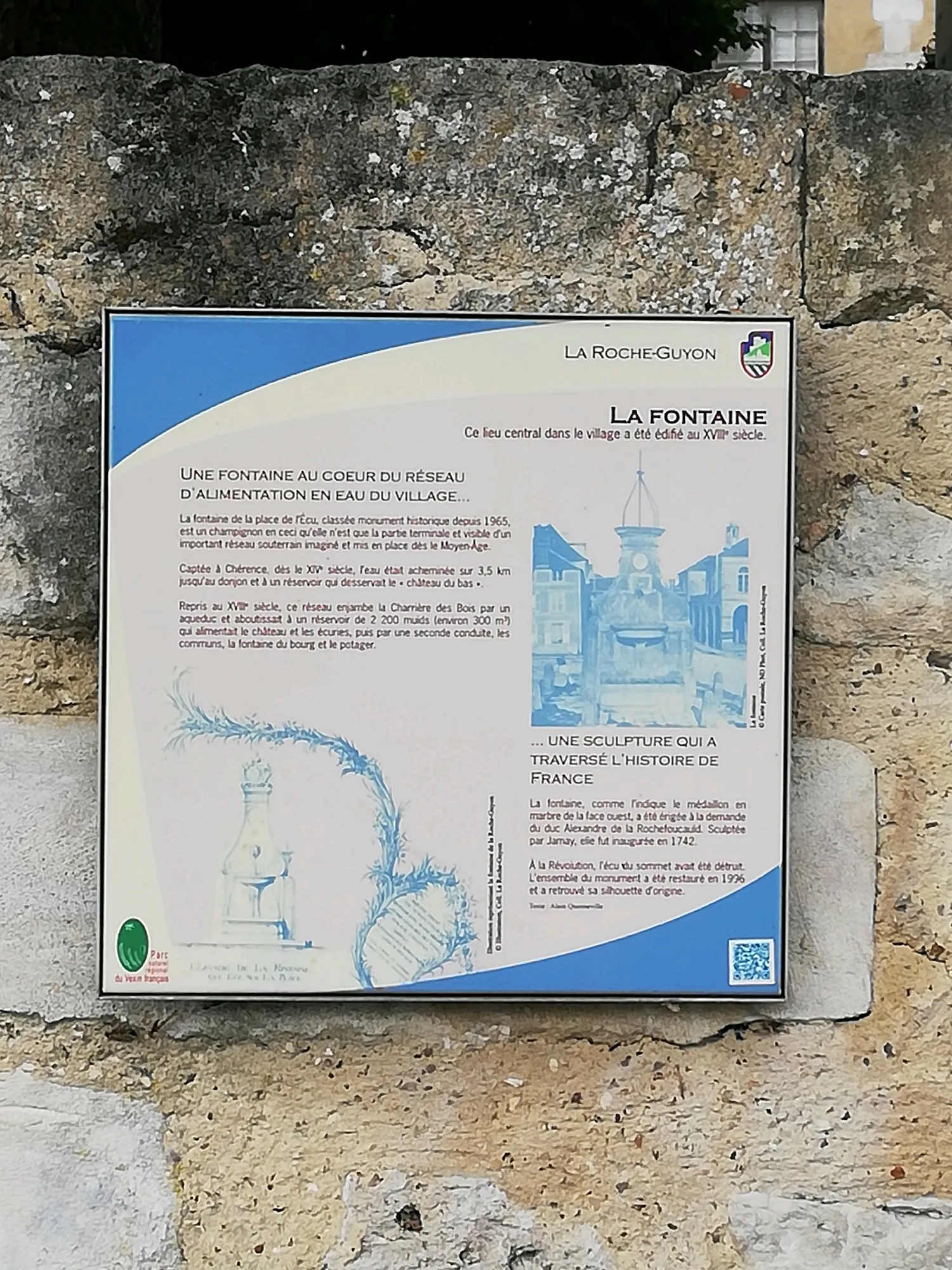 Image qui illustre: Fontaine à La Roche-Guyon - 1