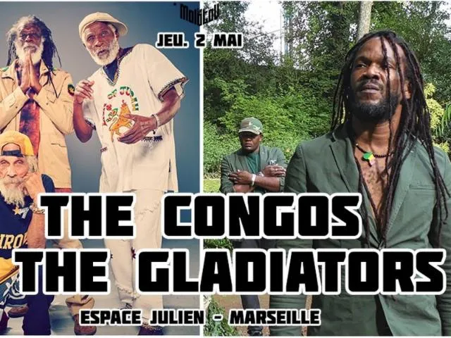 Image qui illustre: The Congos + The Gladiators + Lidiop