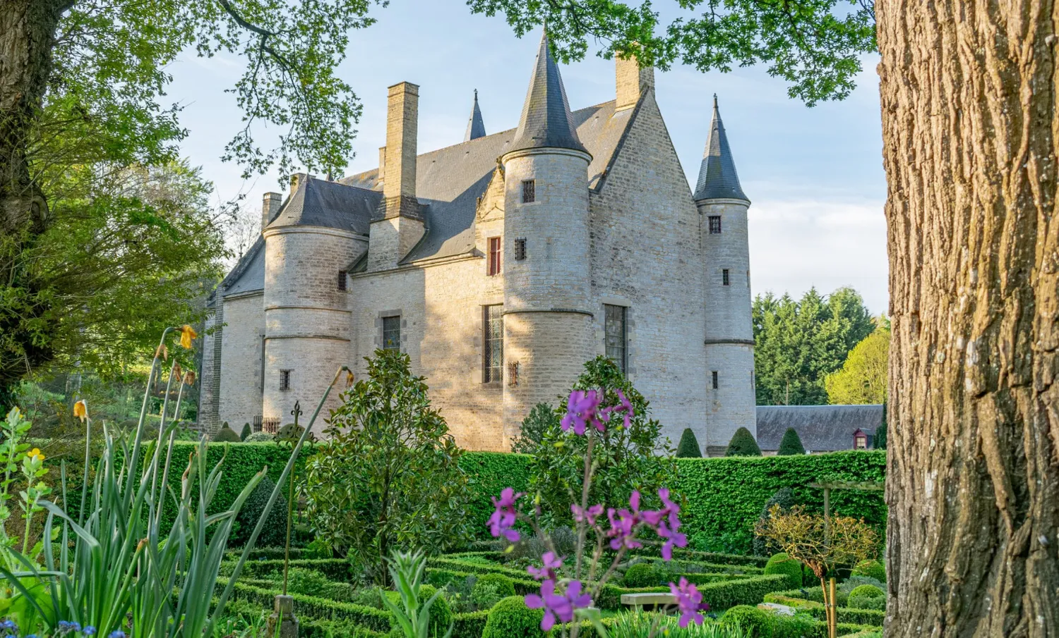 Image qui illustre: Découverte des jardins galants du Château de Hac à Saint-Juvat - 0