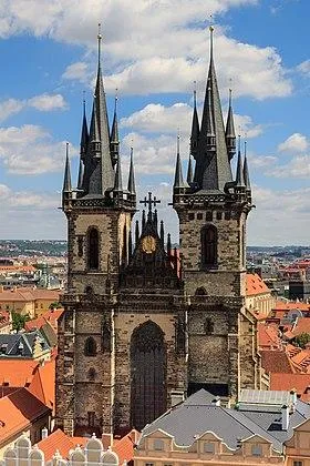 Image qui illustre: L'église de Notre-Dame du Týn