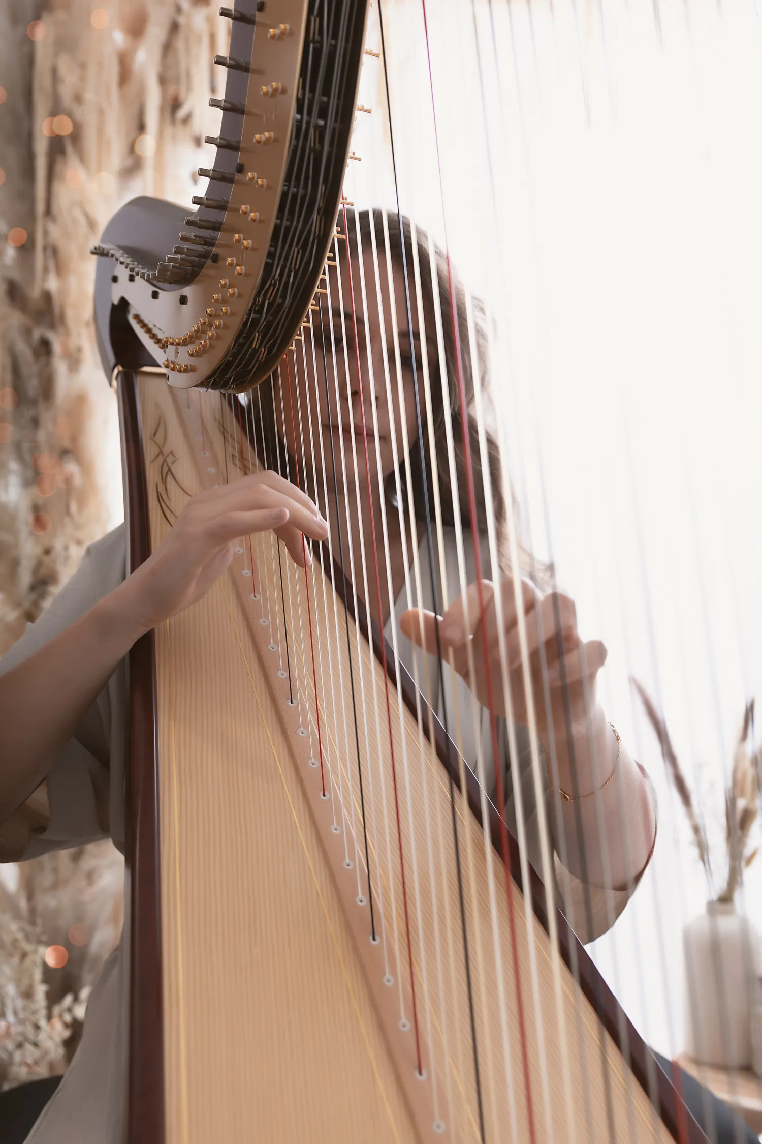 Image qui illustre: Concert  groupe Lyria avec Céline Goudour à la harpe et Yu Wang à la flûte traversière à Parmain - 0