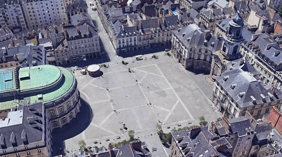 Image qui illustre: Place de la Mairie à Rennes - 1