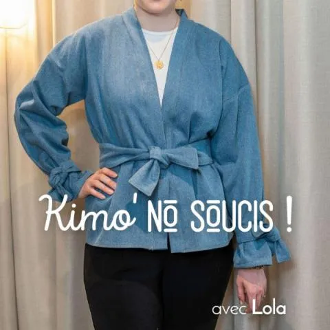 Image qui illustre: Réalisez votre veste kimono en jean