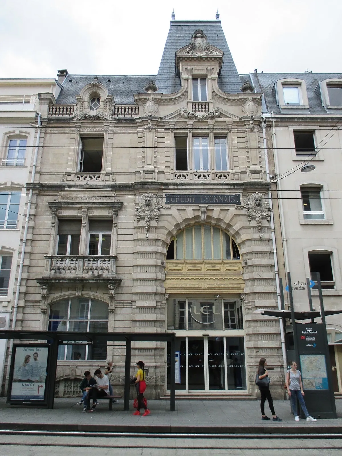 Image qui illustre: Verrière Art Nouveau Du Crédit Lyonnais à Nancy - 2