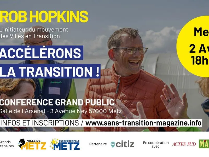 Image qui illustre: Conférence De Rob Hopkins - Accélérons La Transitions ! à Metz - 0