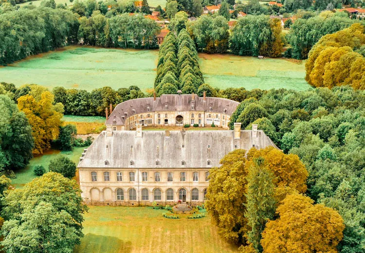 Image qui illustre: Abbaye et château de Cercamp à Frévent - 1