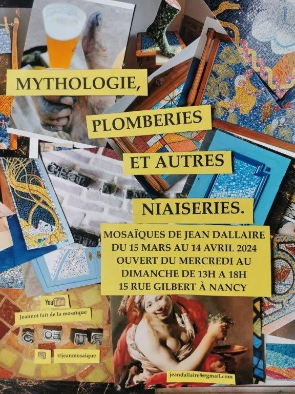 Image qui illustre: Mythologie, Plomberie Et Autres Niaiseries - Mosaïques De Jean Dallaire à Nancy - 0