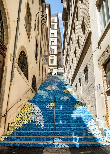 Image qui illustre: Escaliers Mermet à Lyon - 0