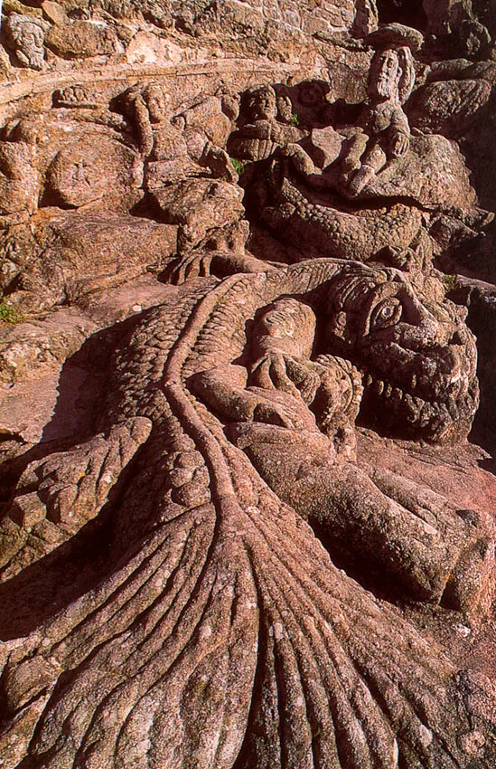 Image qui illustre: Les rochers sculptés de Rothéneuf à Saint-Malo - 1