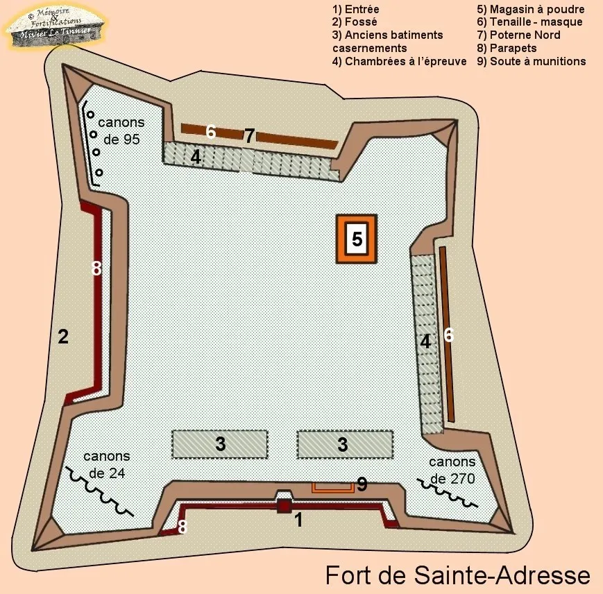 Image qui illustre: Fort de Sainte-Adresse à Le Havre - 1