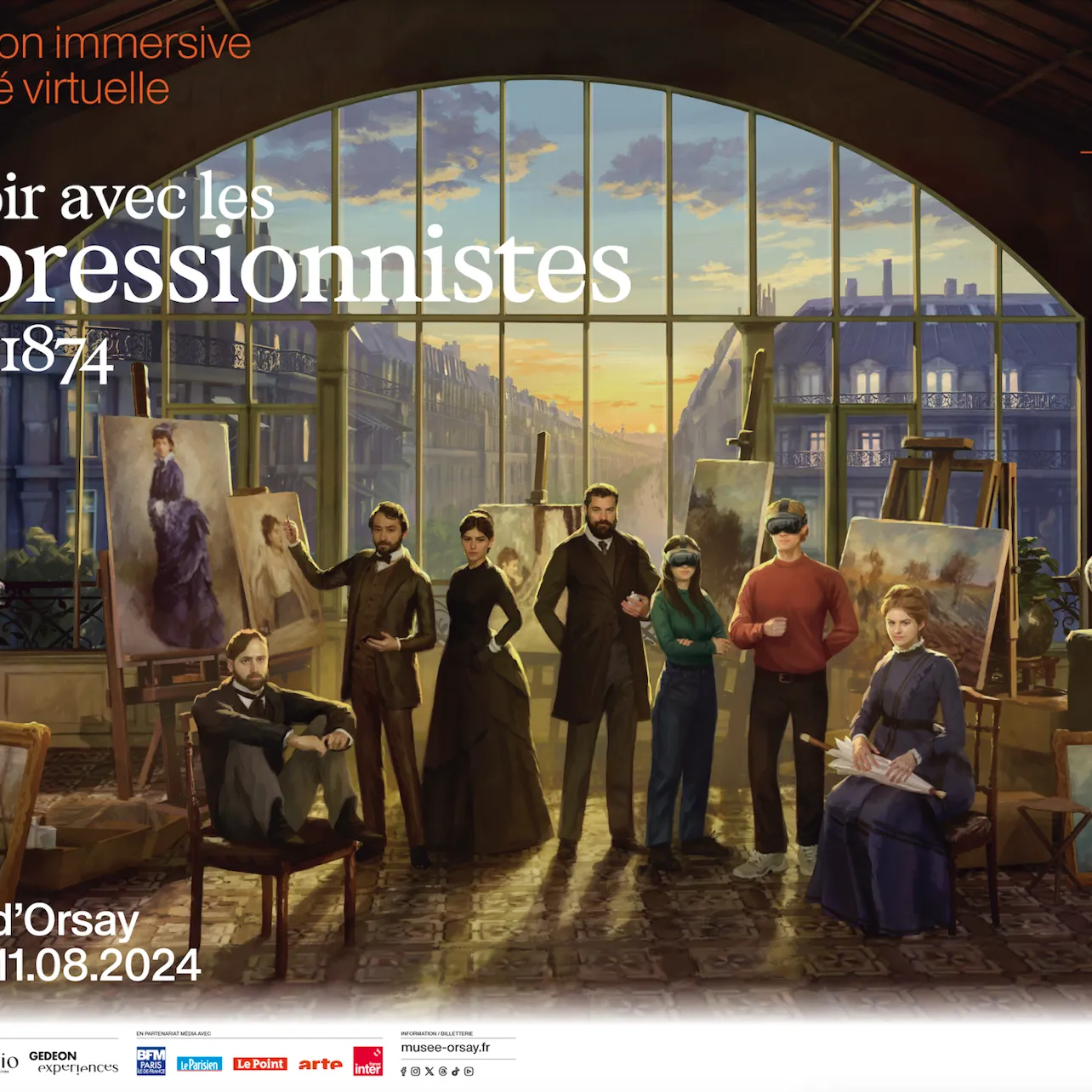 Image qui illustre: Musée d'Orsay : Ce soir avec les Impressionnistes Paris 1874 Expérience immersive à Paris - 0