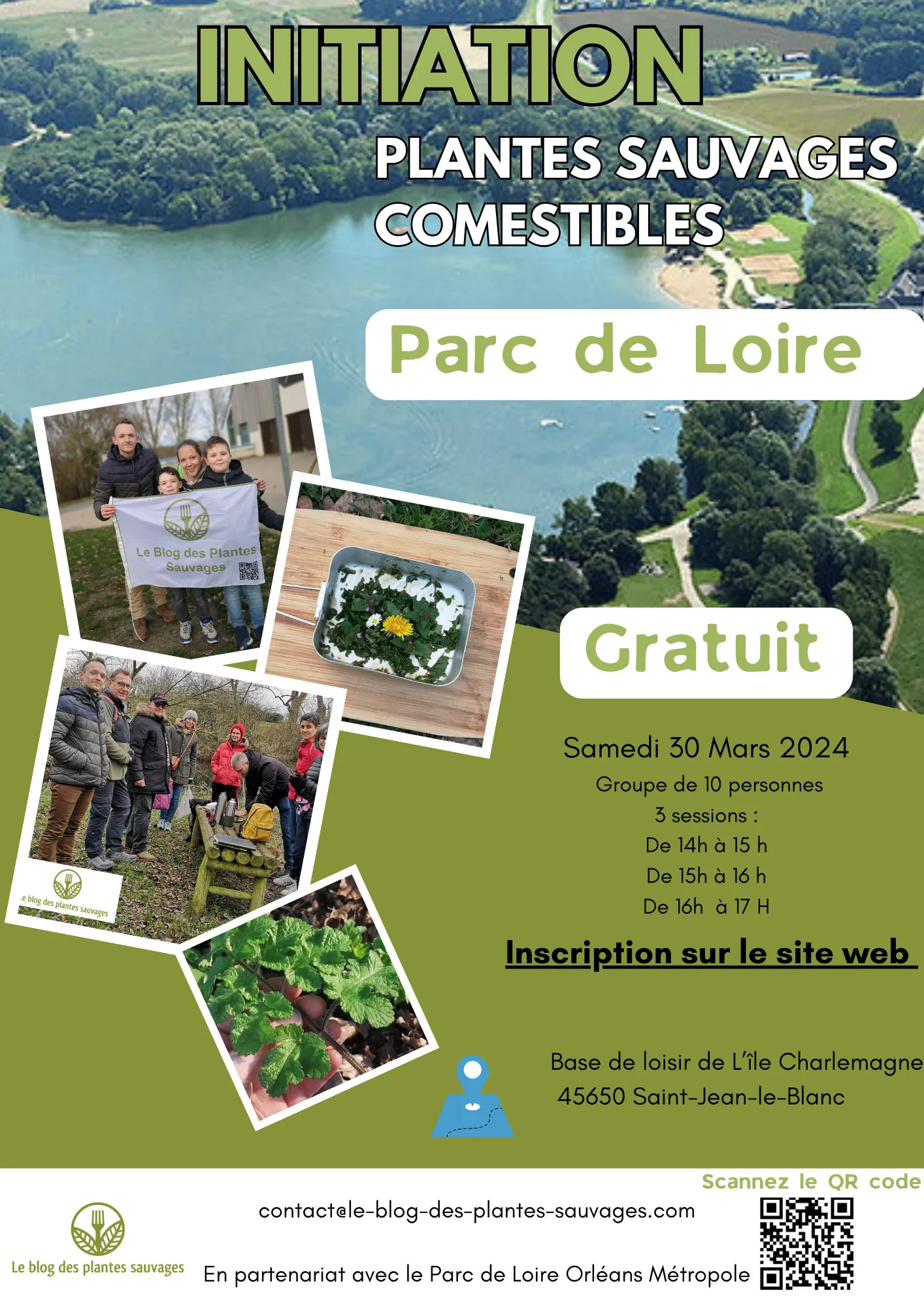 Image qui illustre: Initiation Plantes sauvages comestibles Parc de Loire à Saint-Jean-le-Blanc - 0