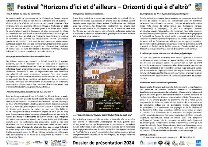 Image qui illustre: Festival Orizonti di quì è d'altrò - Horizons d'ici et d'ailleurs, 3ème édition