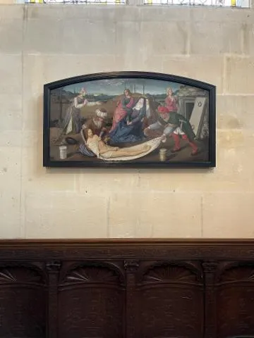 Image qui illustre: Entre France et Italie, le début de la Renaissance : le tableau de la Mise au tombeau