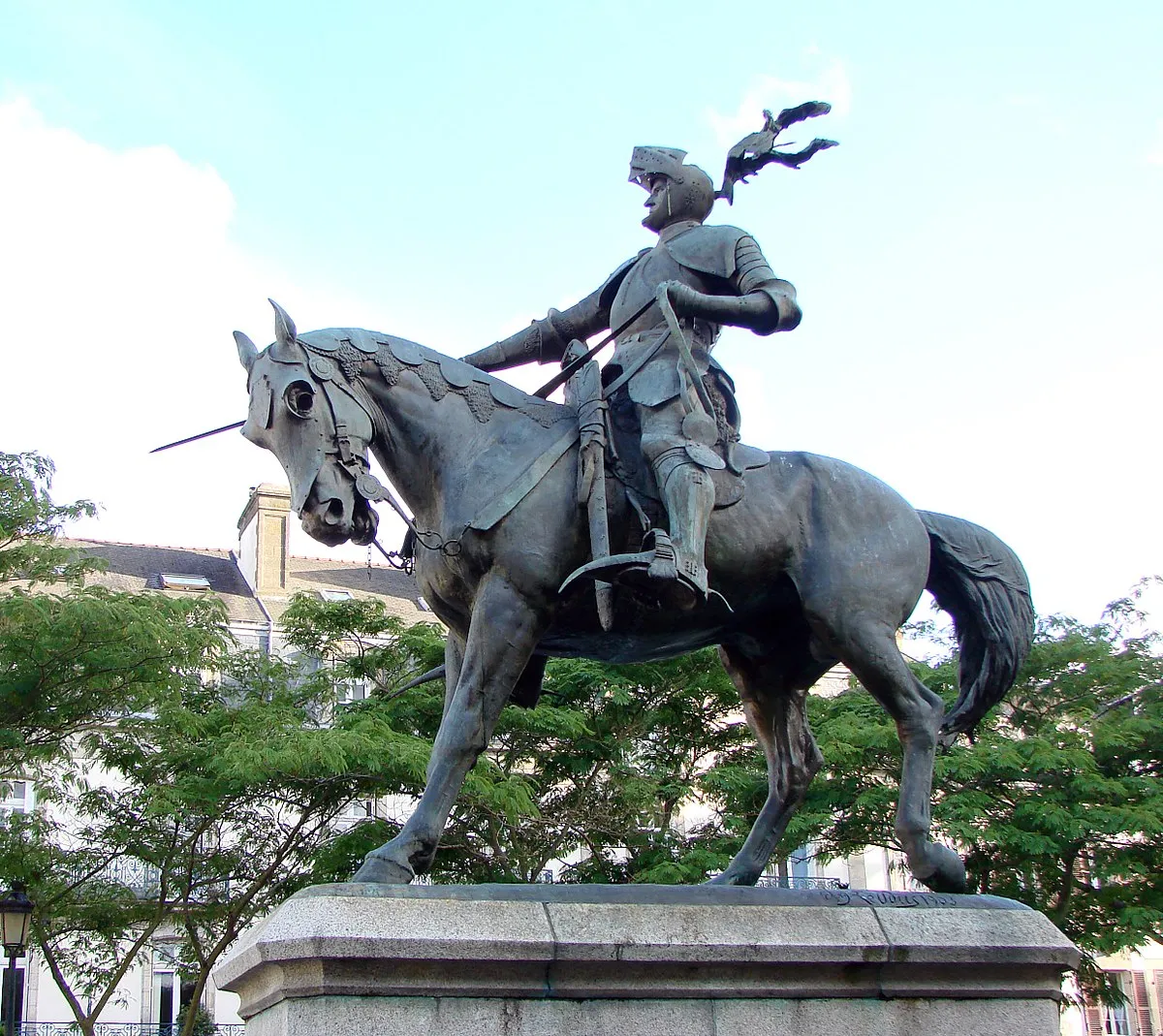 Image qui illustre: Statue de Richemont Duc de Bretagne