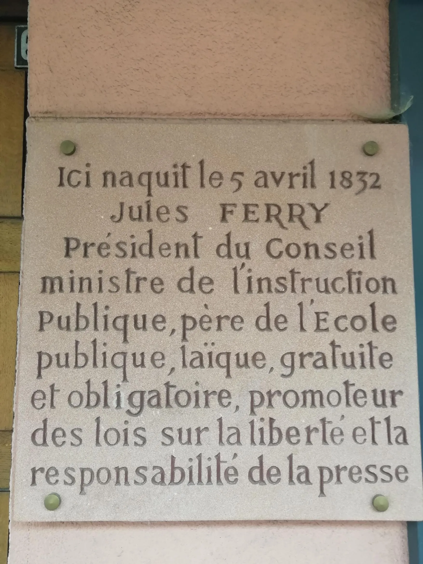 Image qui illustre: Un Vosgien nommé Jules Ferry