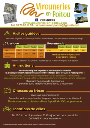 Virounerie en Poitou - visites et animations touristiques