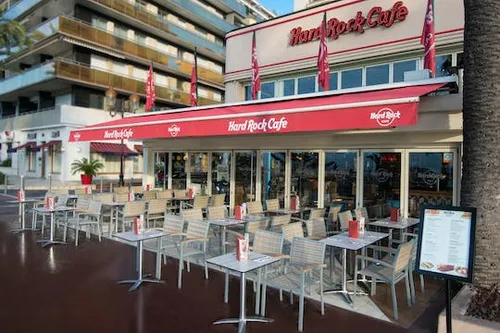 Image qui représente un ticket d'une activité (Hard Rock Café à Nice : placement prioritaire avec menu) liée au point d'intéret
