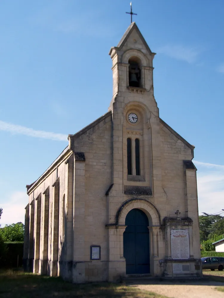 Image qui illustre: Eglise Saint-Jean de Villagrains à Cabanac-et-Villagrains - 0