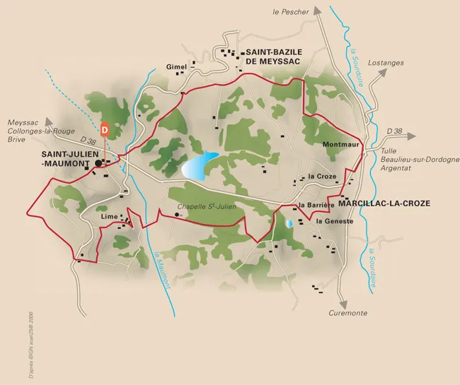 Image du carousel qui illustre: Entre Maumont et Sourdoire à Saint-Julien-Maumont