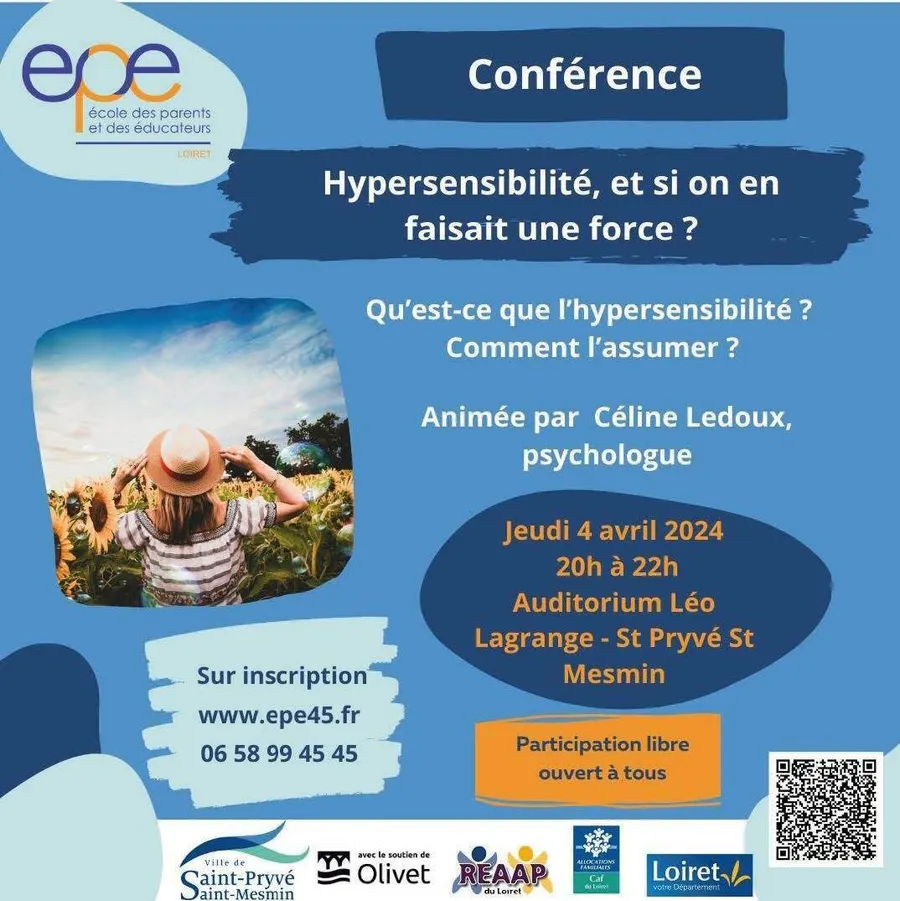 Image du carousel qui illustre: Conférence sur l'hypersensibilité à Saint-Pryvé-Saint-Mesmin